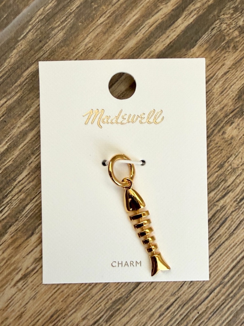Madewell Women’s Antique Gold Pieced Fish Charm